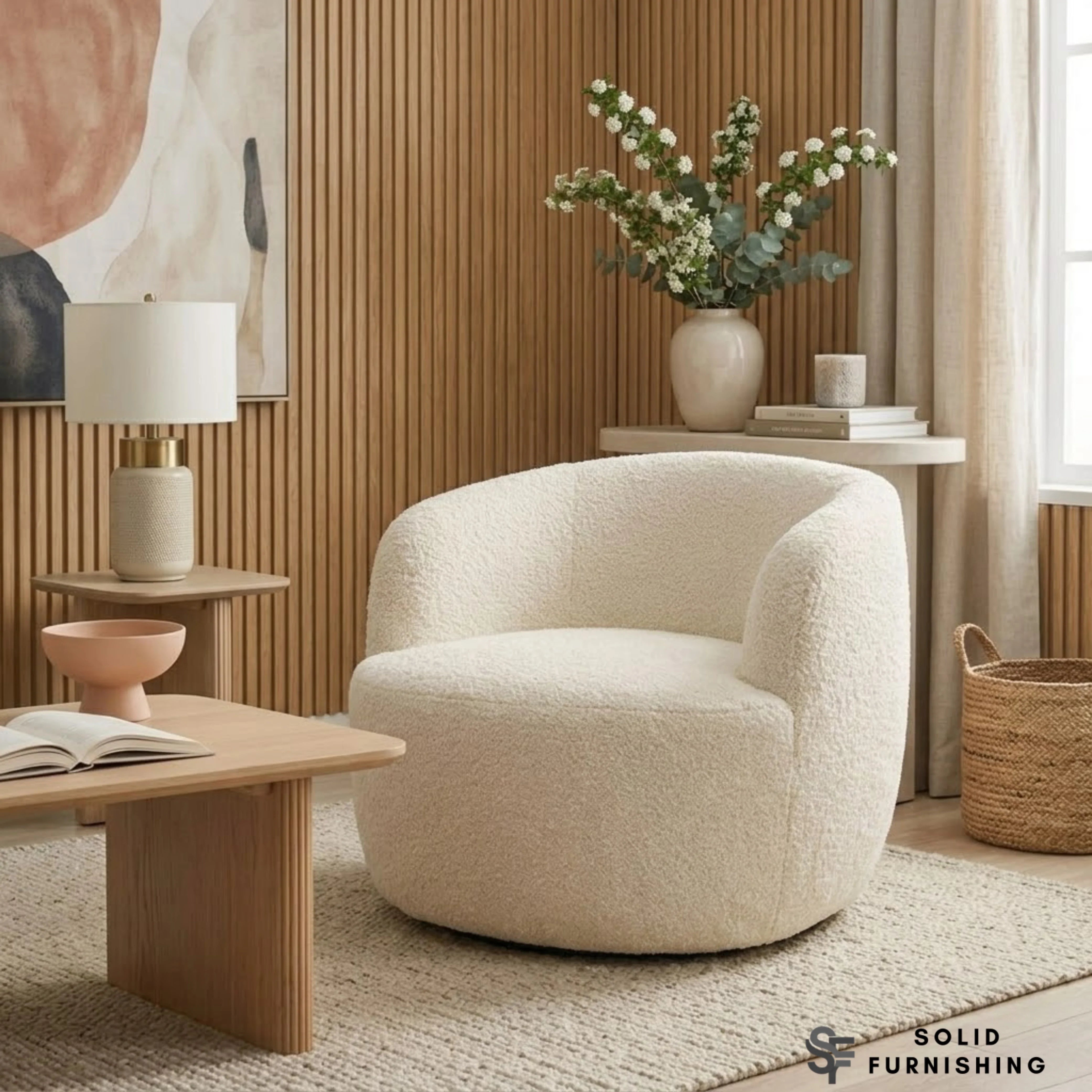 Accent Chairs UK – Boucle & Swivel Chairs for Living Rooms