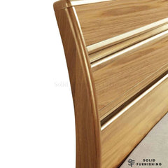 Alexandra Oak High Gloss Ottoman Storage Bed – Double or King Size Bed Frame