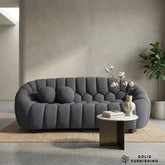 Bella Grey Bubble Style 3 Seater Sofa – 3D Mesh Fabric | Modern Sculptural Design