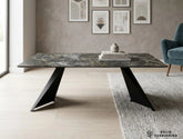 Chicago Black & Gold Ceramic Coffee Table – Modern Rectangular Centre Table