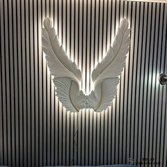 LED Wings Wall Art – 93x88cm Dimmable Feather Wall Decor