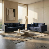 Lenox Sofa Set – Aegean Blue Mermaid Velvet 3 & 2 Seater Sofas UK