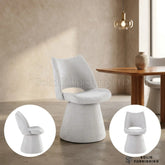 Maryland Fabric 360 Swivel Dining Chairs – Beige or Grey (Set of 2)