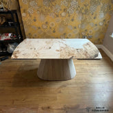Monaco Pandora Beige Extendable Sintered Stone Dining Table – 160cm to 240cm Luxury Dining Table