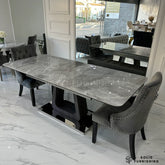 Zermatt Extendable Grey Ceramic Dining Table – 160cm to 200cm