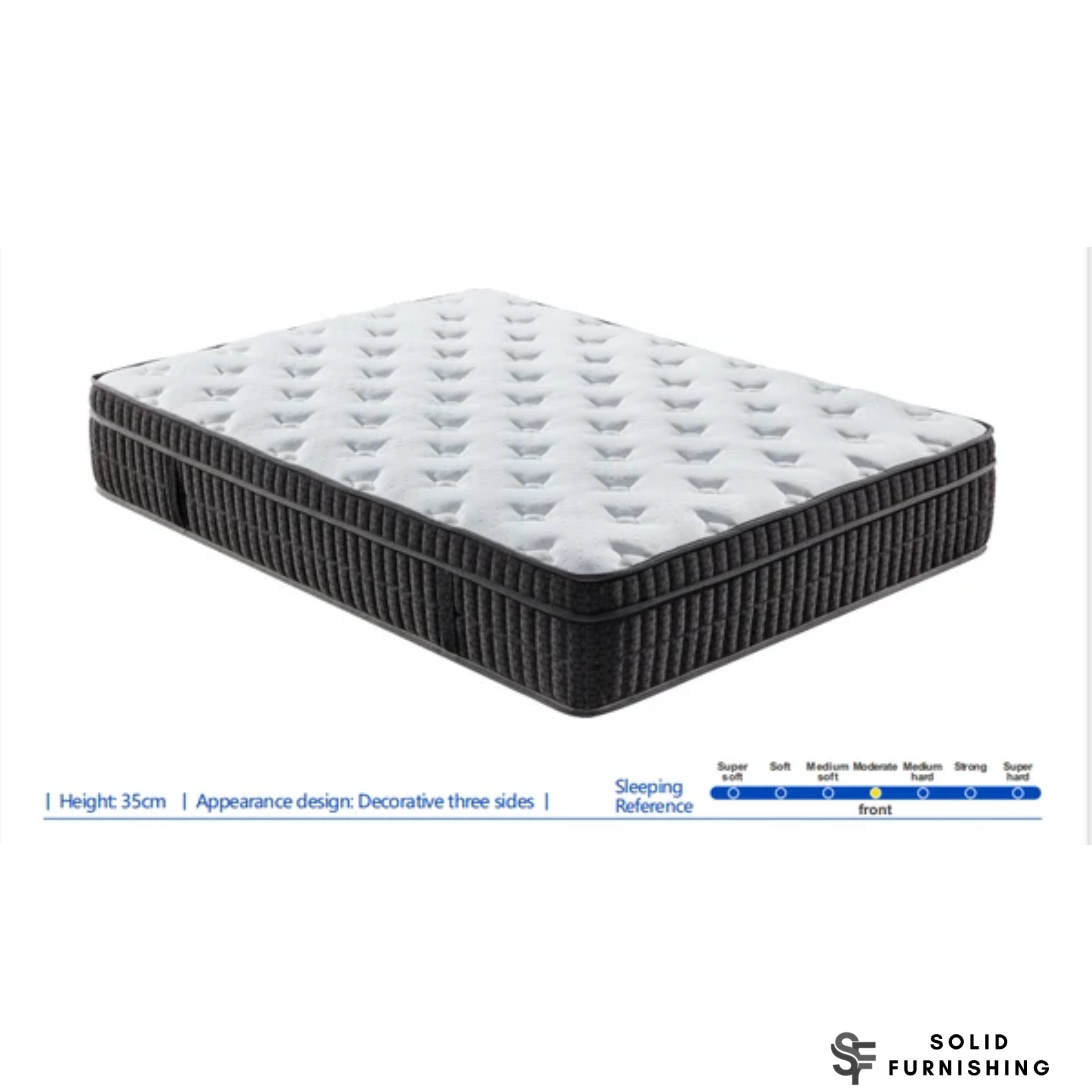 2000 Pocket Sprung Gel Memory Foam Mattress – 35cm Medium Firm Orthopaedic Mattress