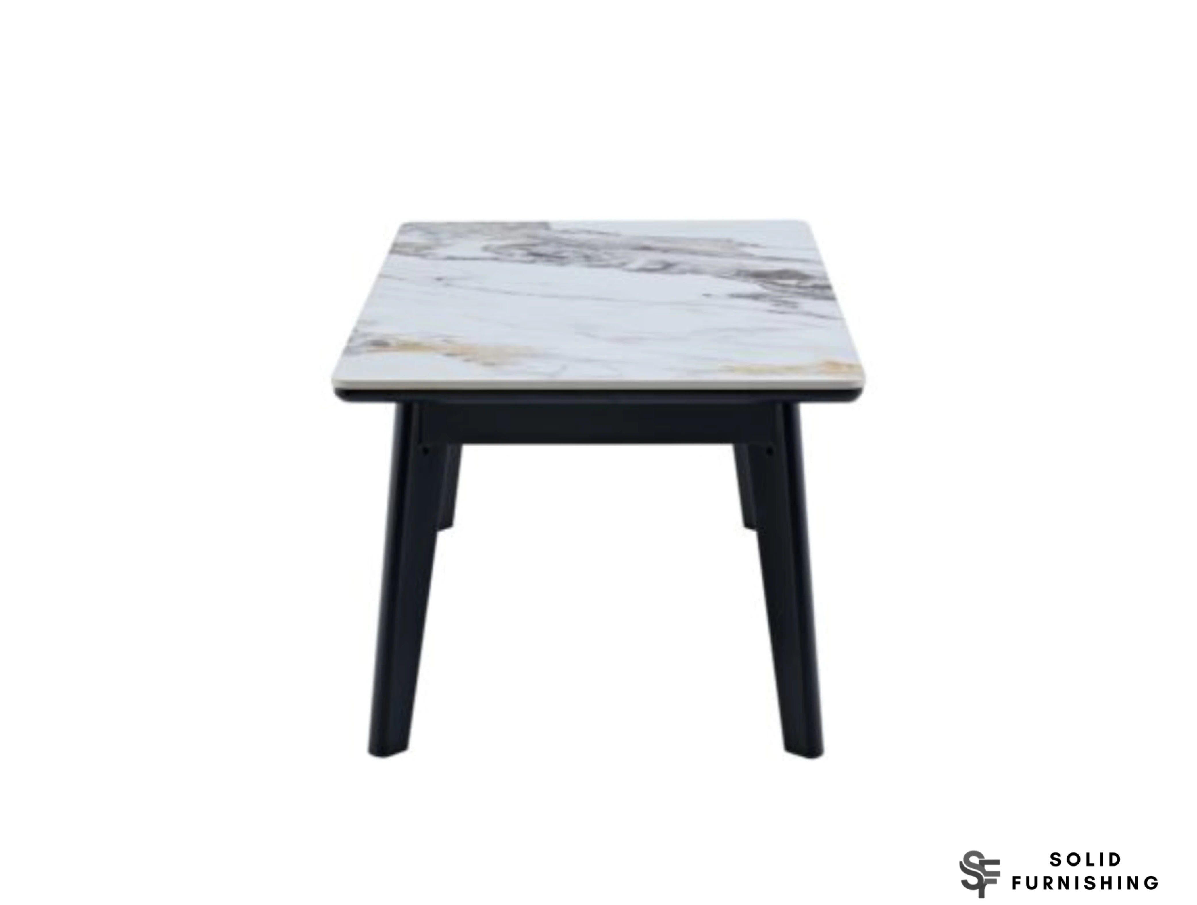 Arizona Cream Ceramic Coffee Table – Slim Marble Look Living Room Table