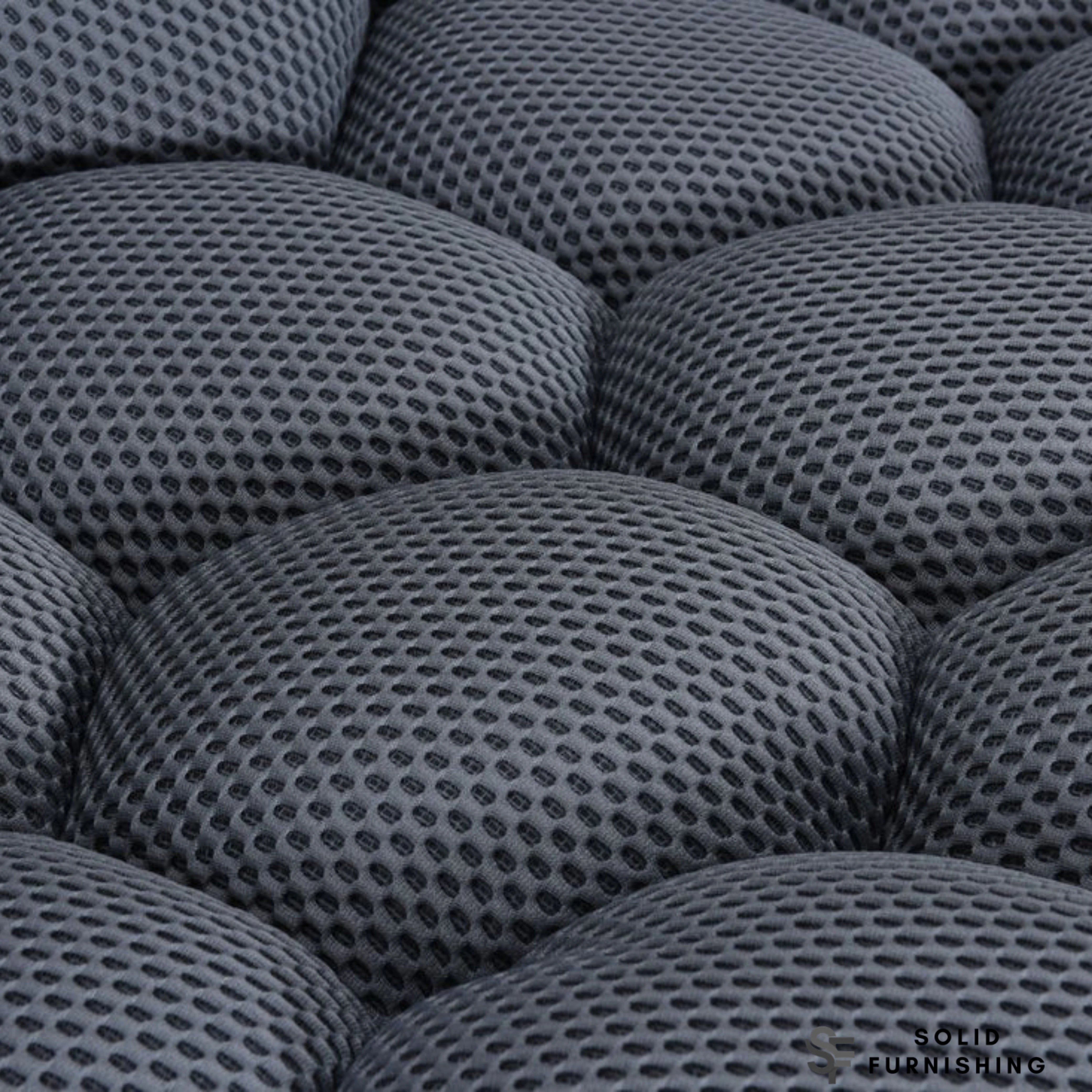 Bella Grey Bubble Style 3 Seater Sofa – 3D Mesh Fabric | Modern Sculptural Design