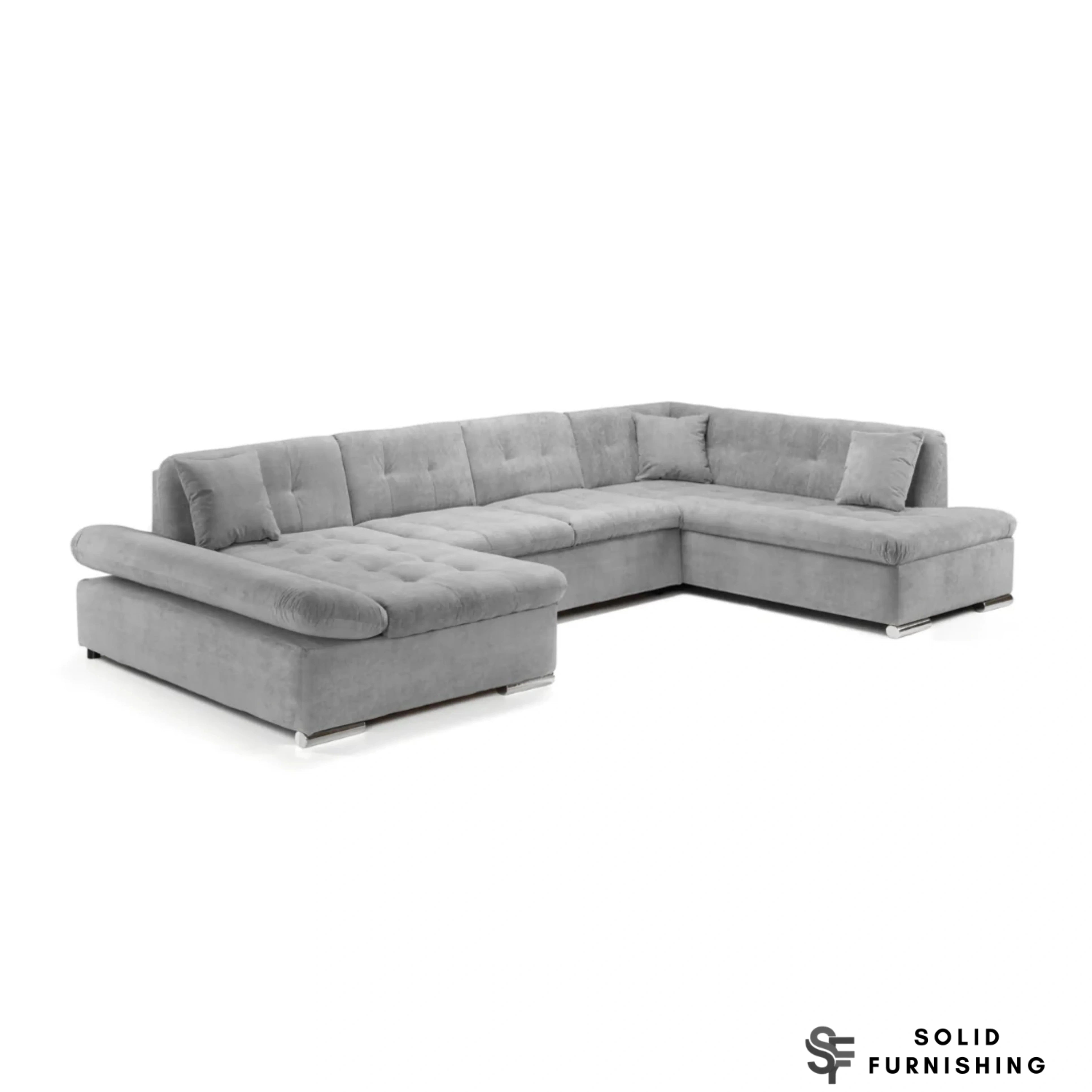 Bergen U Shape Sofa Bed with Storage – Large 6 Seater Corner Sofa UK