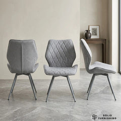 Cambridge Upholstered Dining Chairs – Beige or Grey (Set of 4)