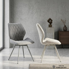Cambridge Upholstered Dining Chairs – Beige or Grey (Set of 4)