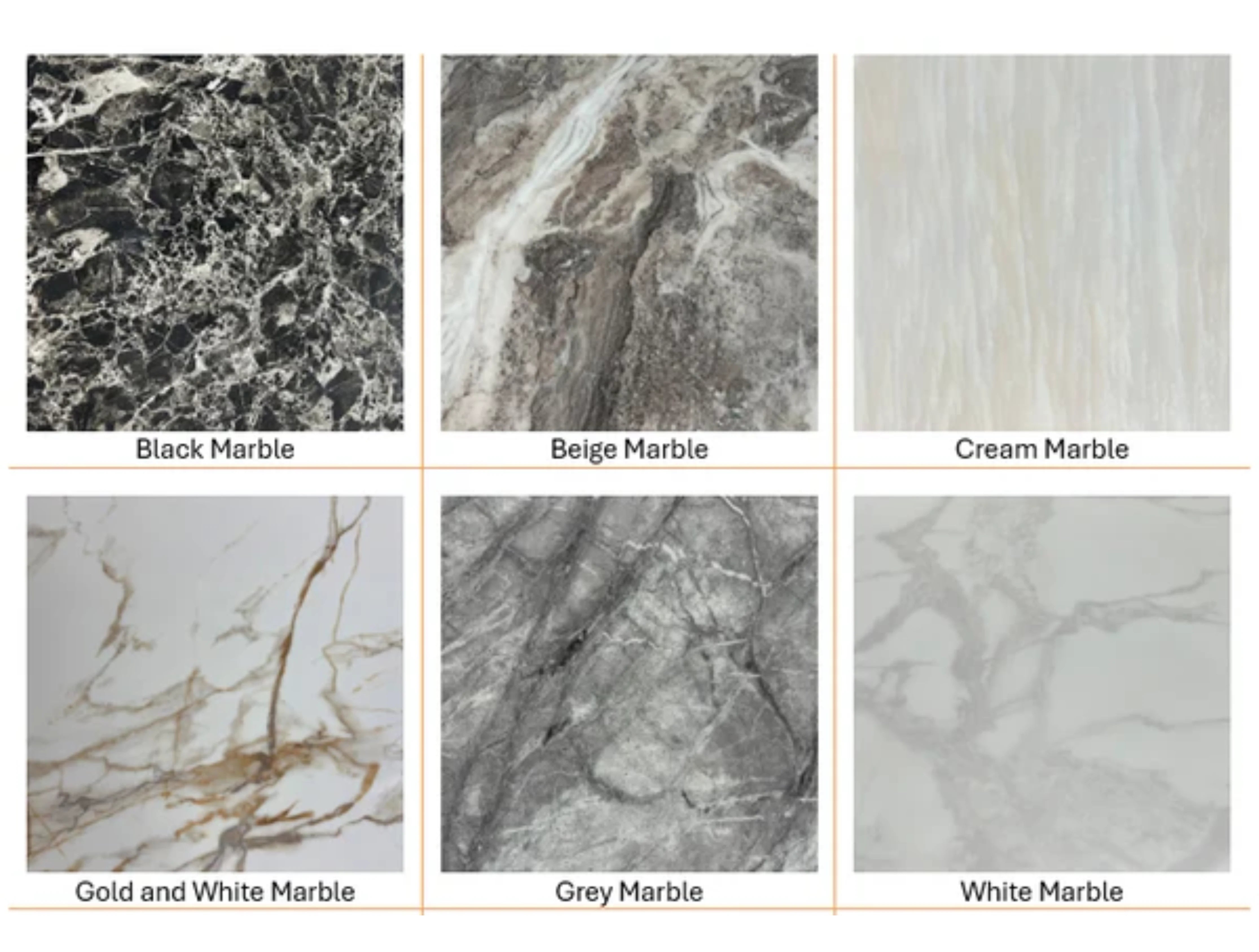 Chelsea Gold Marble Coffee Table – 5 Marble Top Options with Circular Frame