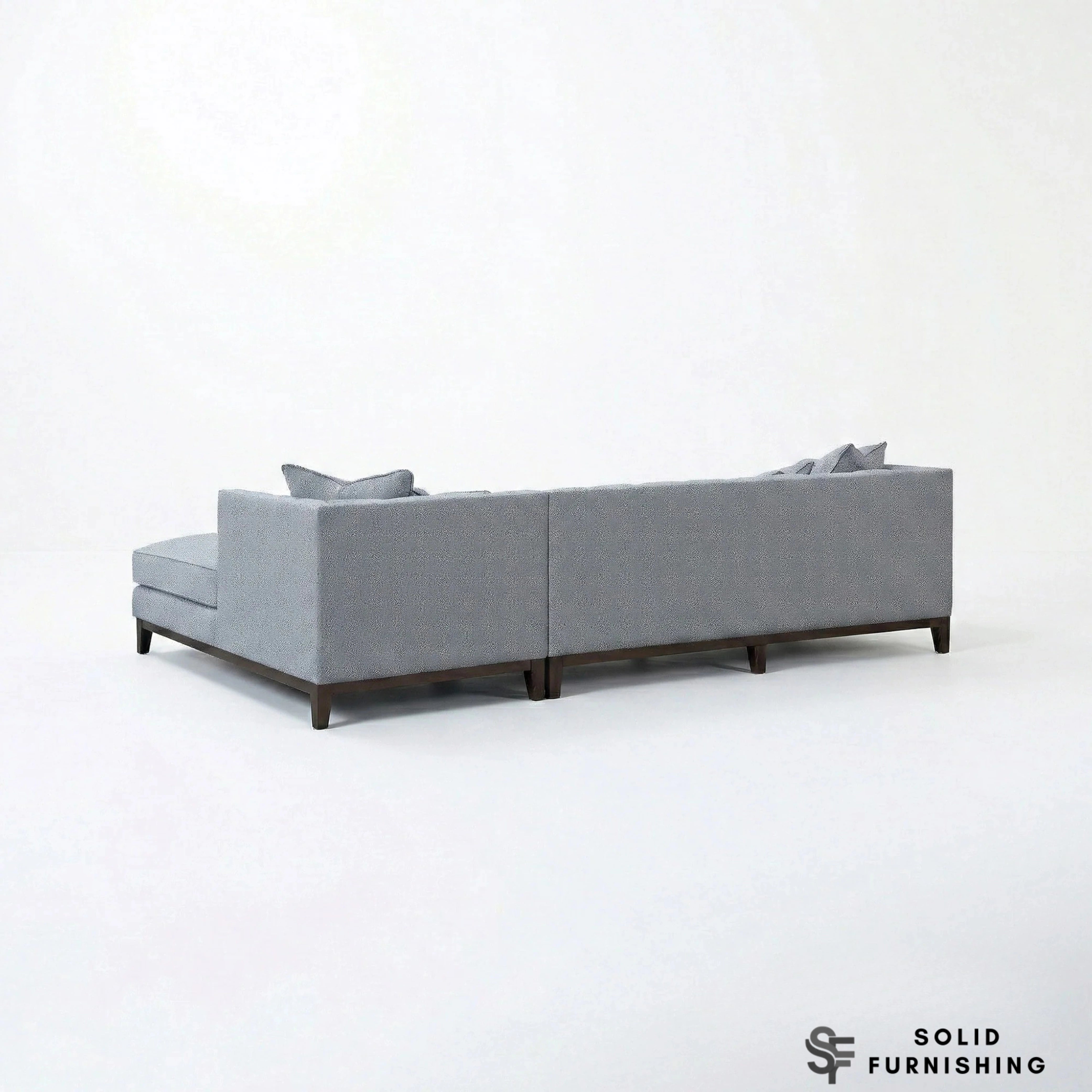 Cooper Right Hand / Left Hand Facing Corner Sofa – Dolphin Grey Bouclé | Mid Century Design