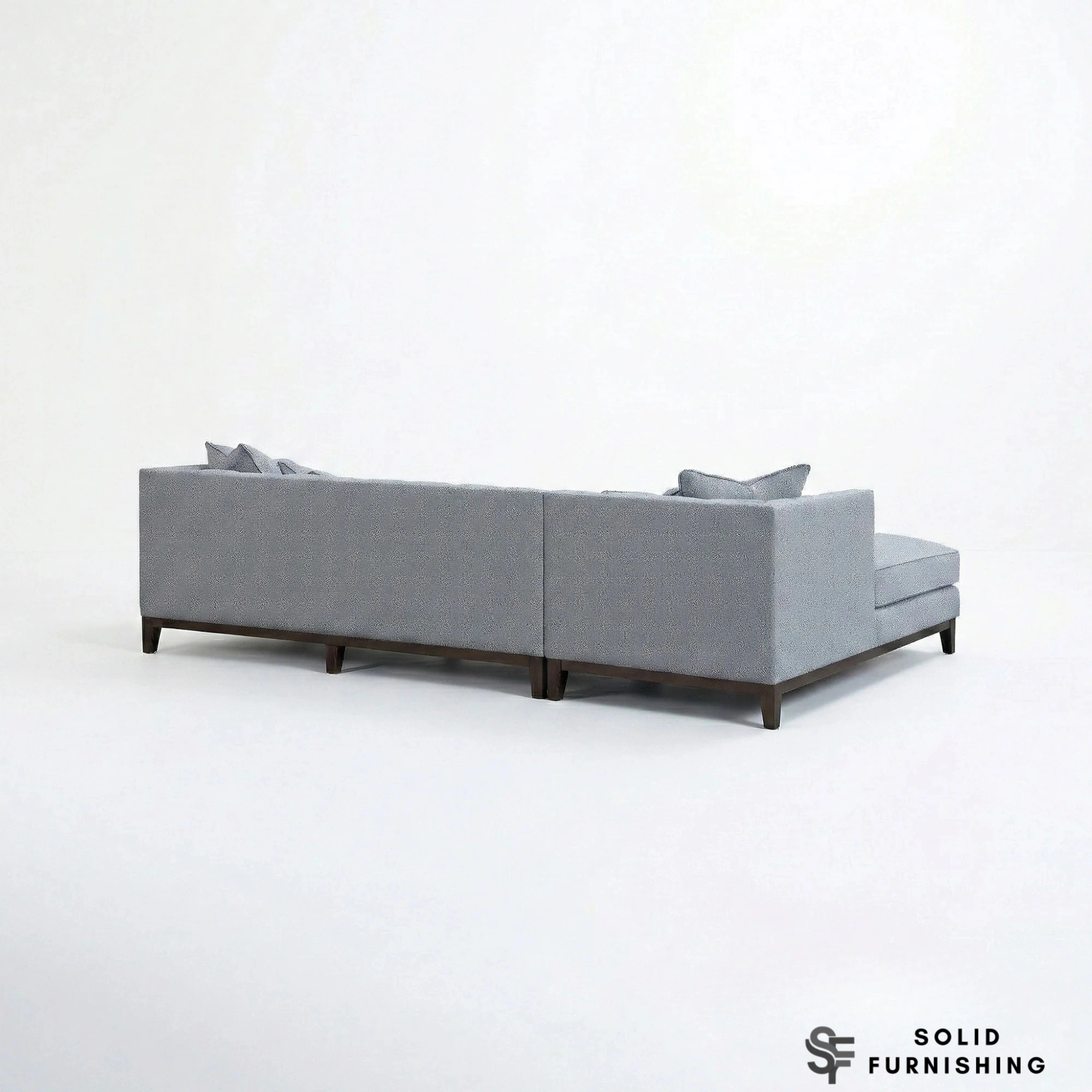 Cooper Right Hand / Left Hand Facing Corner Sofa – Dolphin Grey Bouclé | Mid Century Design