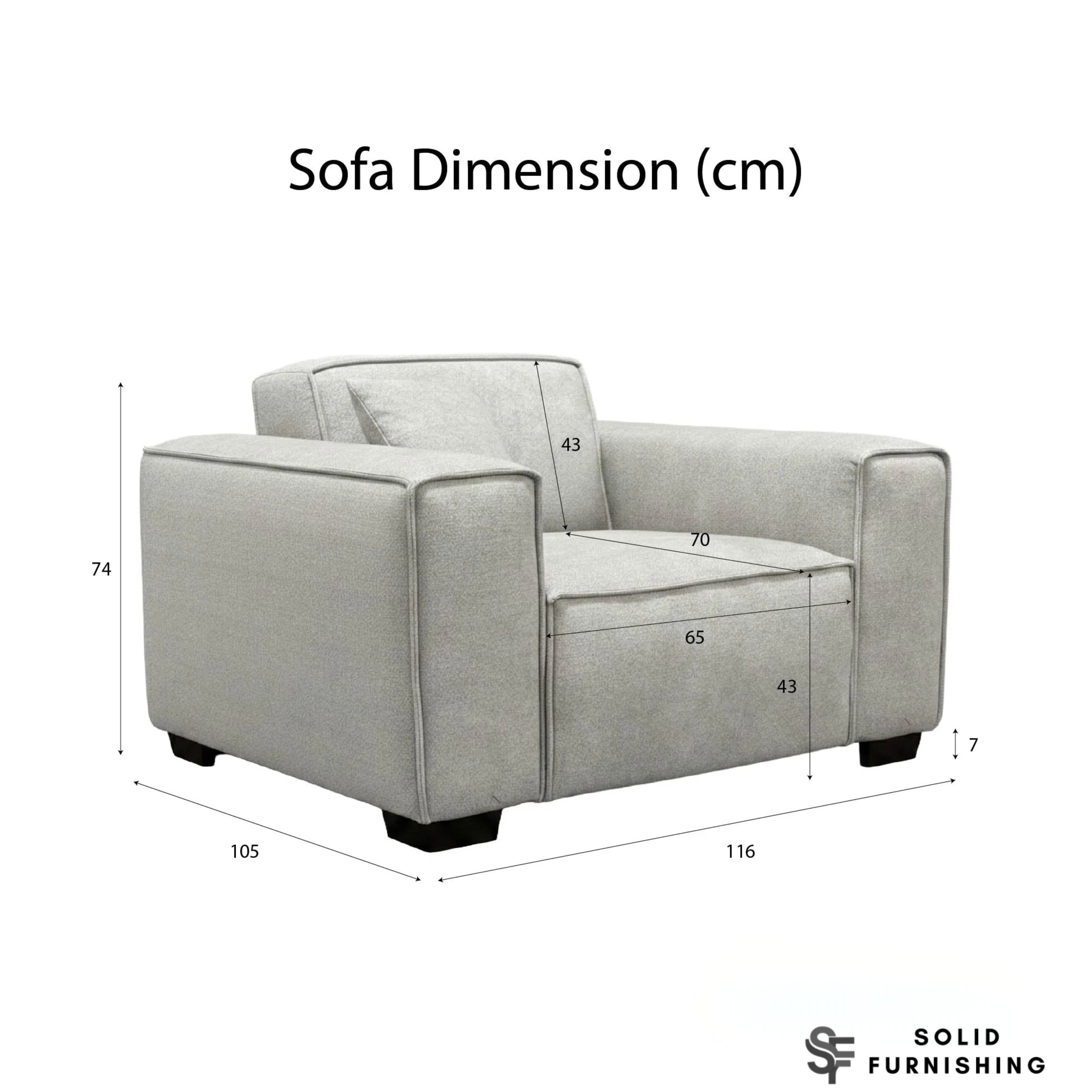 Dakota Sofa Range – Pebble Grey Bouclé | 4 Seater, 3 Seater, Armchair & Footstool