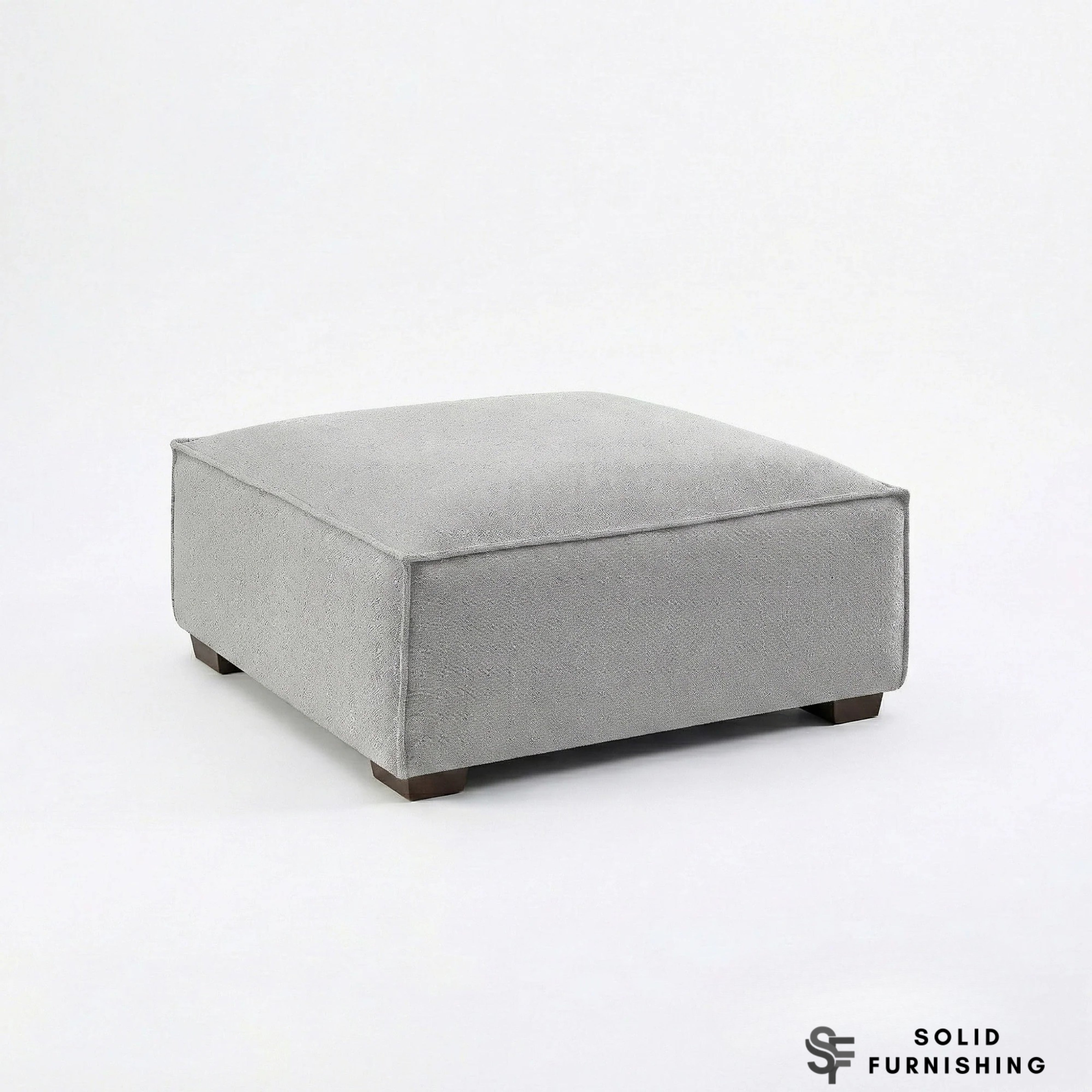 Dakota Sofa Range – Pebble Grey Bouclé | 4 Seater, 3 Seater, Armchair & Footstool
