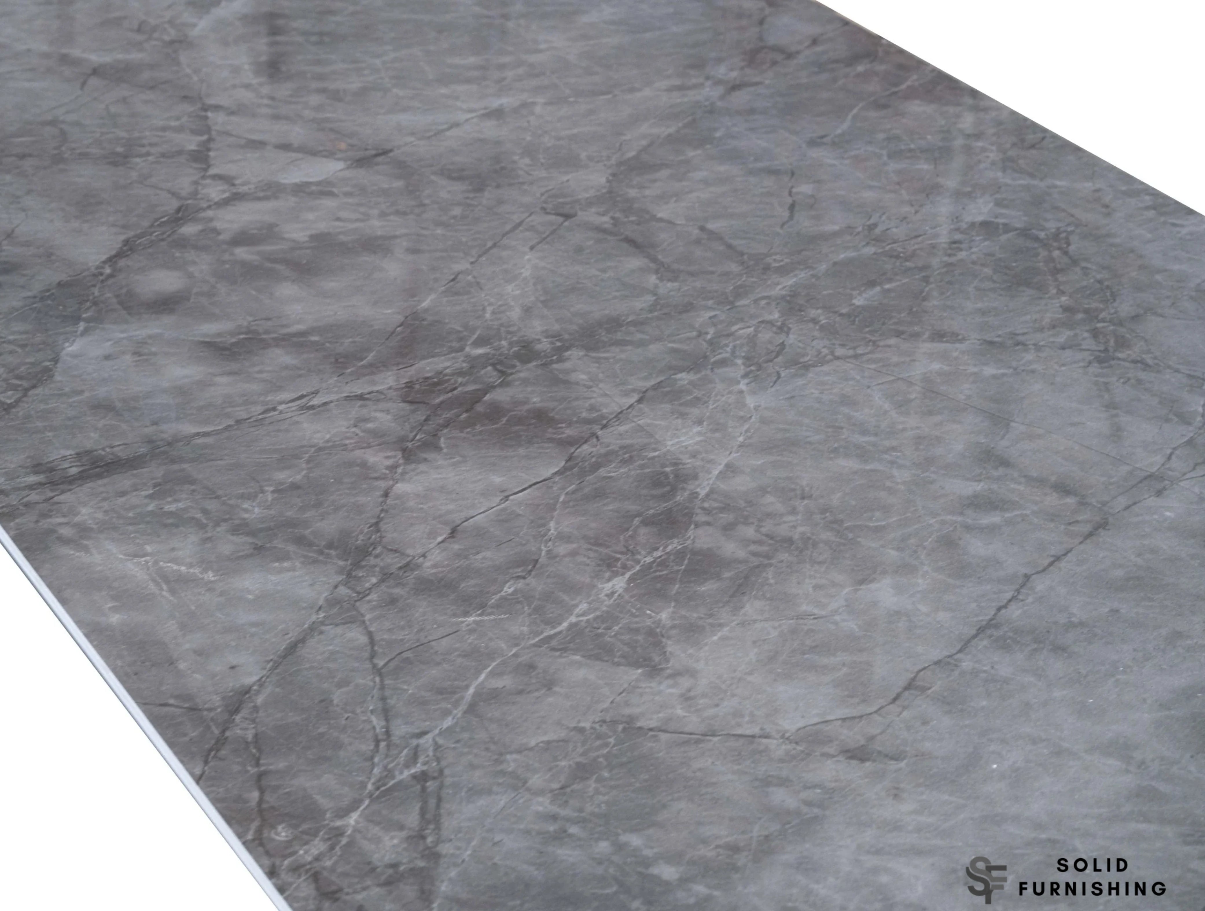Davos Grey Ceramic Oval Coffee Table – Modern Sculptural Centre Table