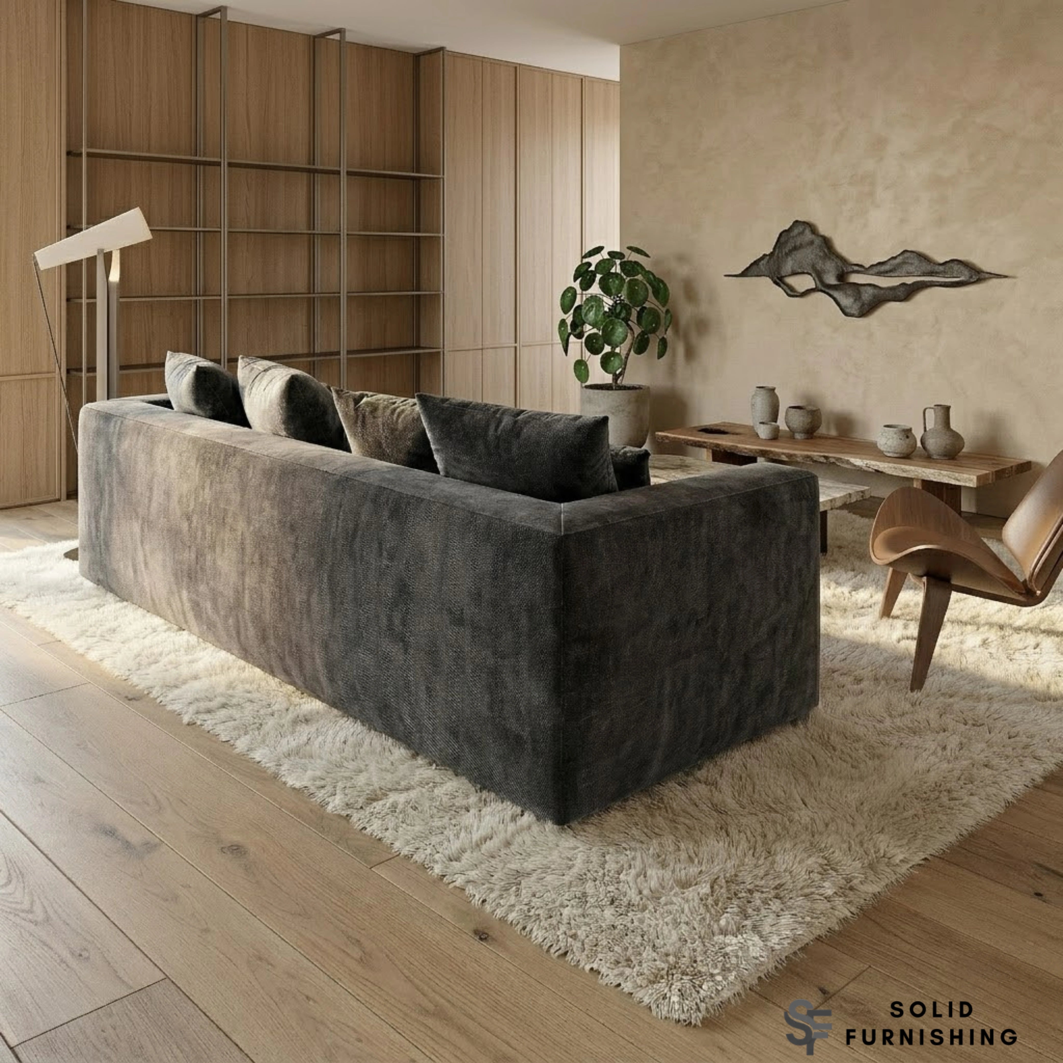 Gramercy Right Hand Facing Corner Sofa – Steel Grey Velvet
