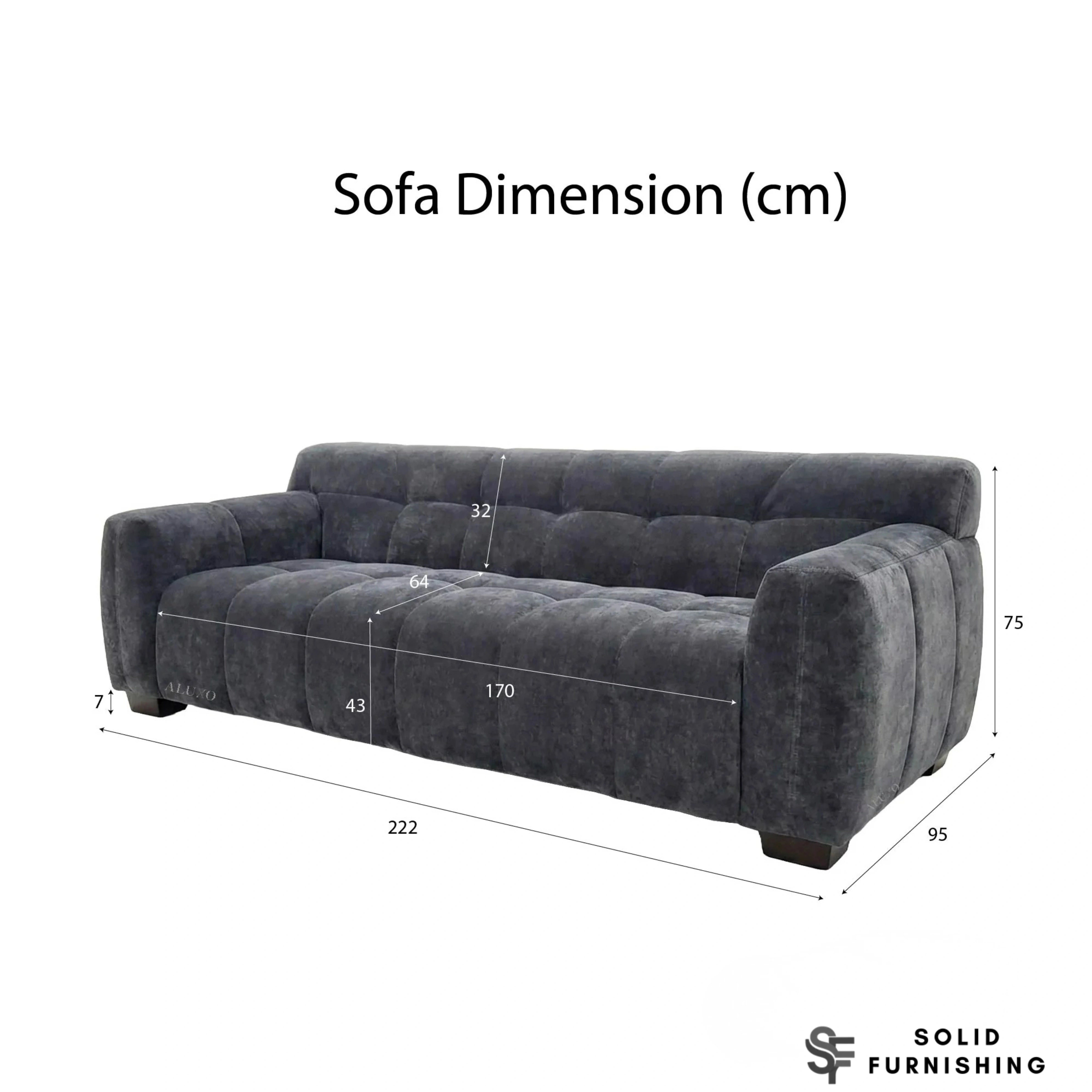 Harlem Sofa Set – Steel Grey Mermaid Velvet 3 Seater, 2 Seater, Armchair & Stool