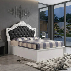 Italian High Gloss Rugby Ottoman Storage Bed – Double & King Size