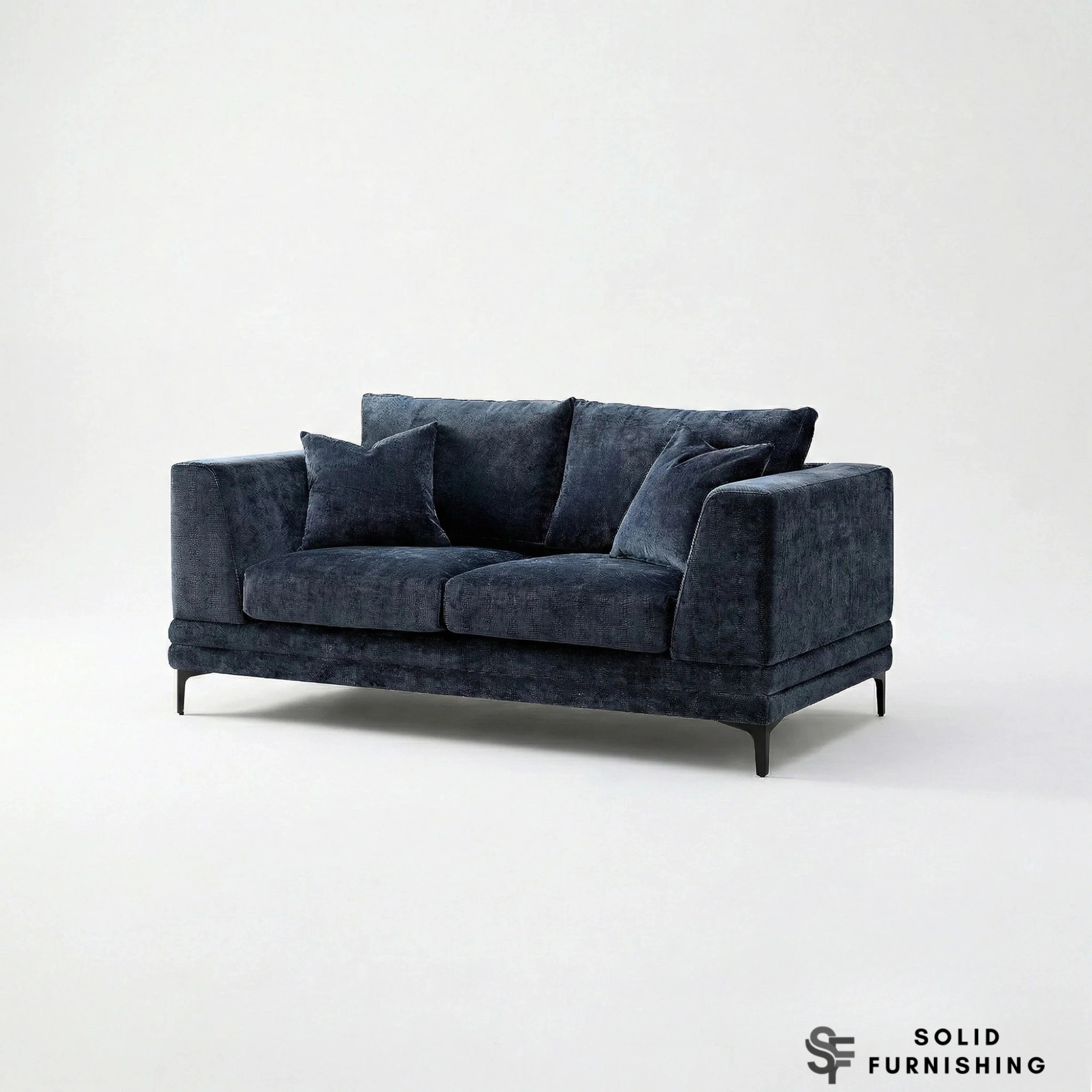 Lenox Sofa Set – Aegean Blue Mermaid Velvet 3 & 2 Seater Sofas UK