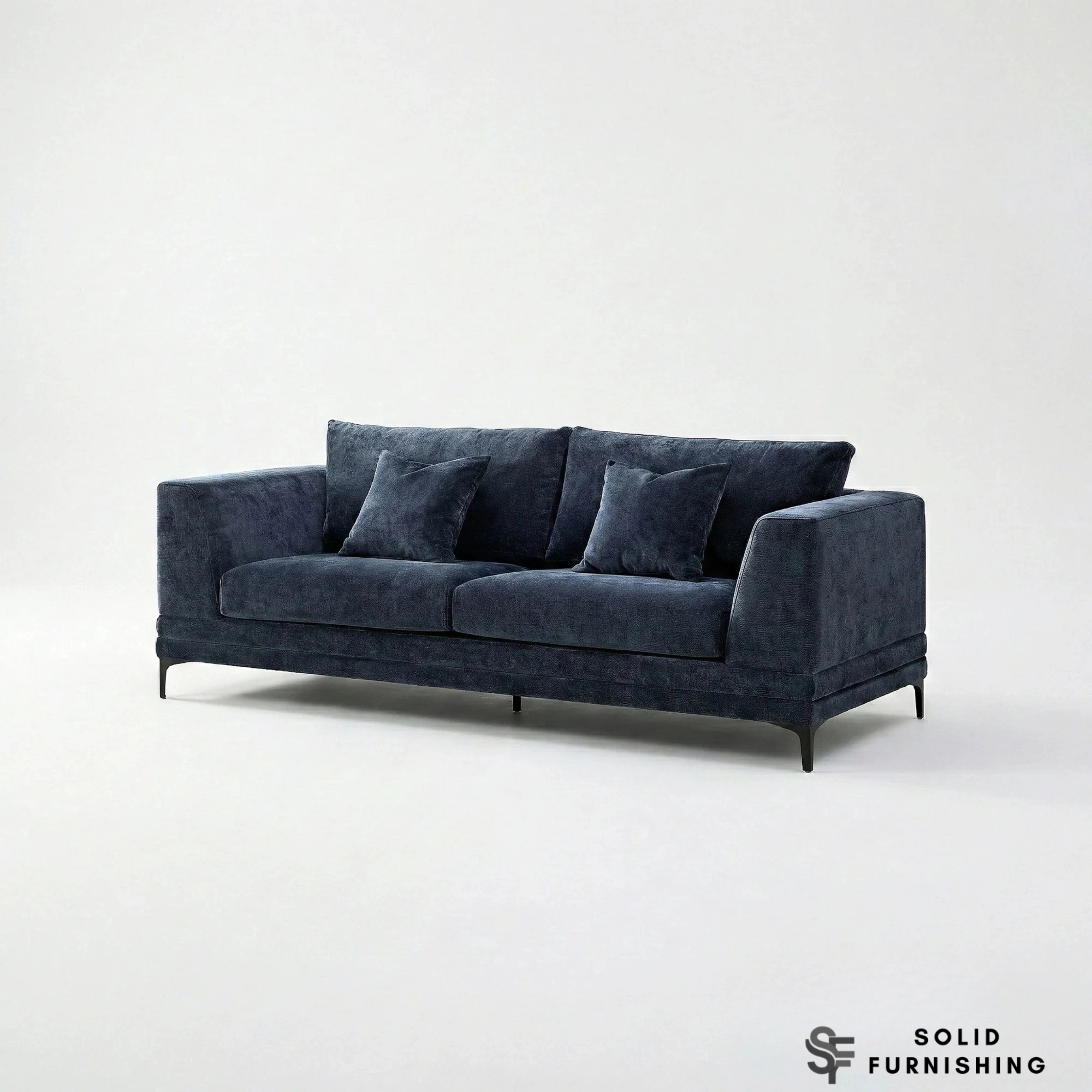 Lenox Sofa Set – Aegean Blue Mermaid Velvet 3 & 2 Seater Sofas UK