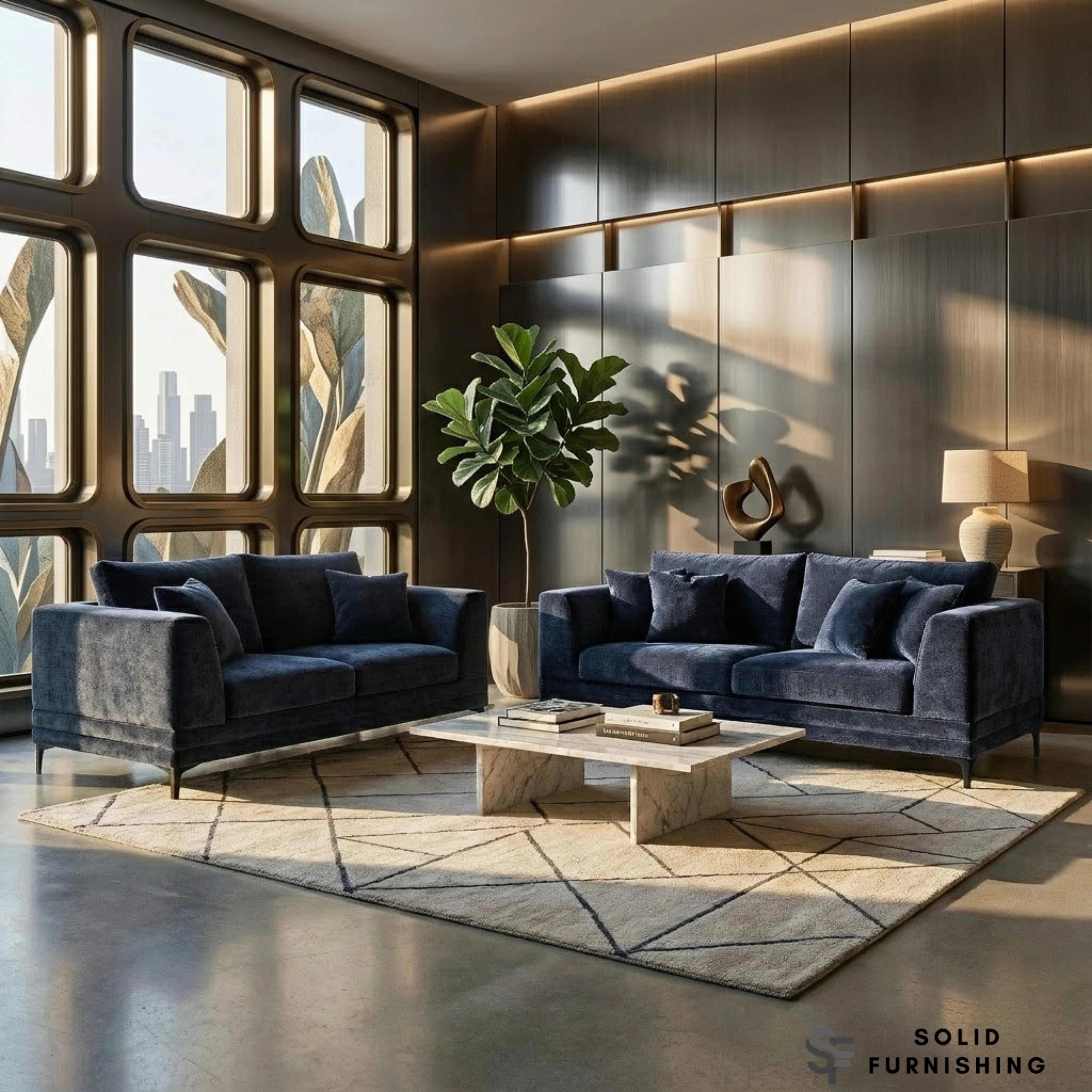 Lenox Sofa Set – Aegean Blue Mermaid Velvet 3 & 2 Seater Sofas UK