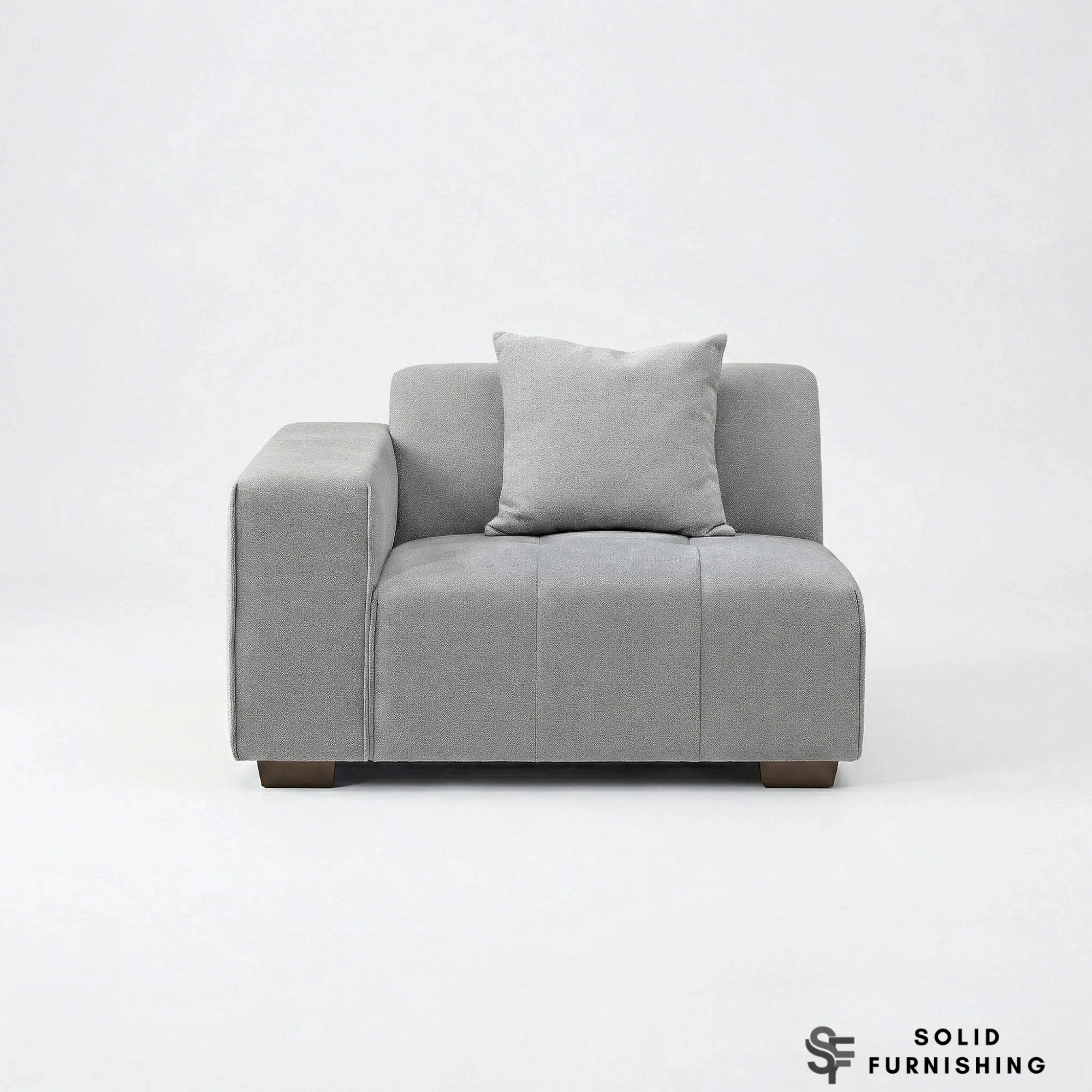Leonard Right Hand & Left Hand Facing Corner Sofa – Cloudy Grey Bouclé Modular Sofa