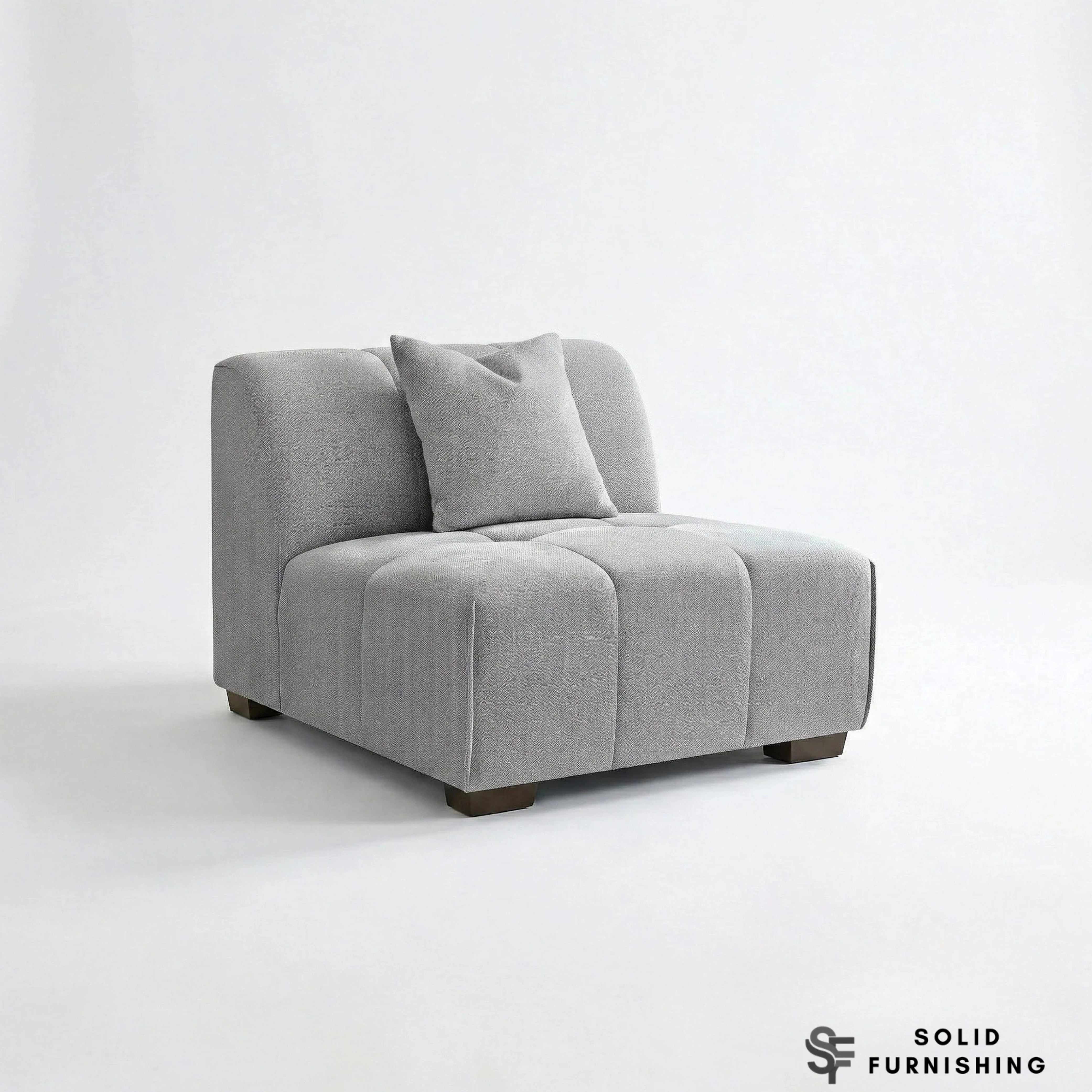Leonard Right Hand & Left Hand Facing Corner Sofa – Cloudy Grey Bouclé Modular Sofa