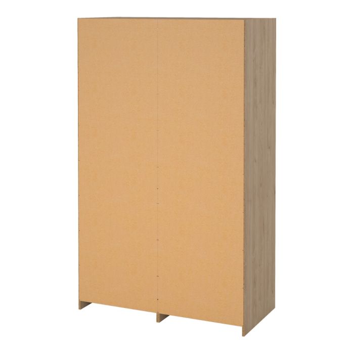 Line Oak Sliding Wardrobe with 4 Drawers – Space Saving Bedroom Storage Wardrobe