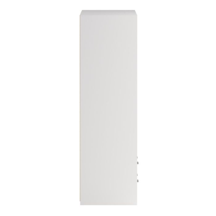 Line White 3 Sliding Door Wardrobe with 6 Drawers – Modern Bedroom Storage Wardrobe