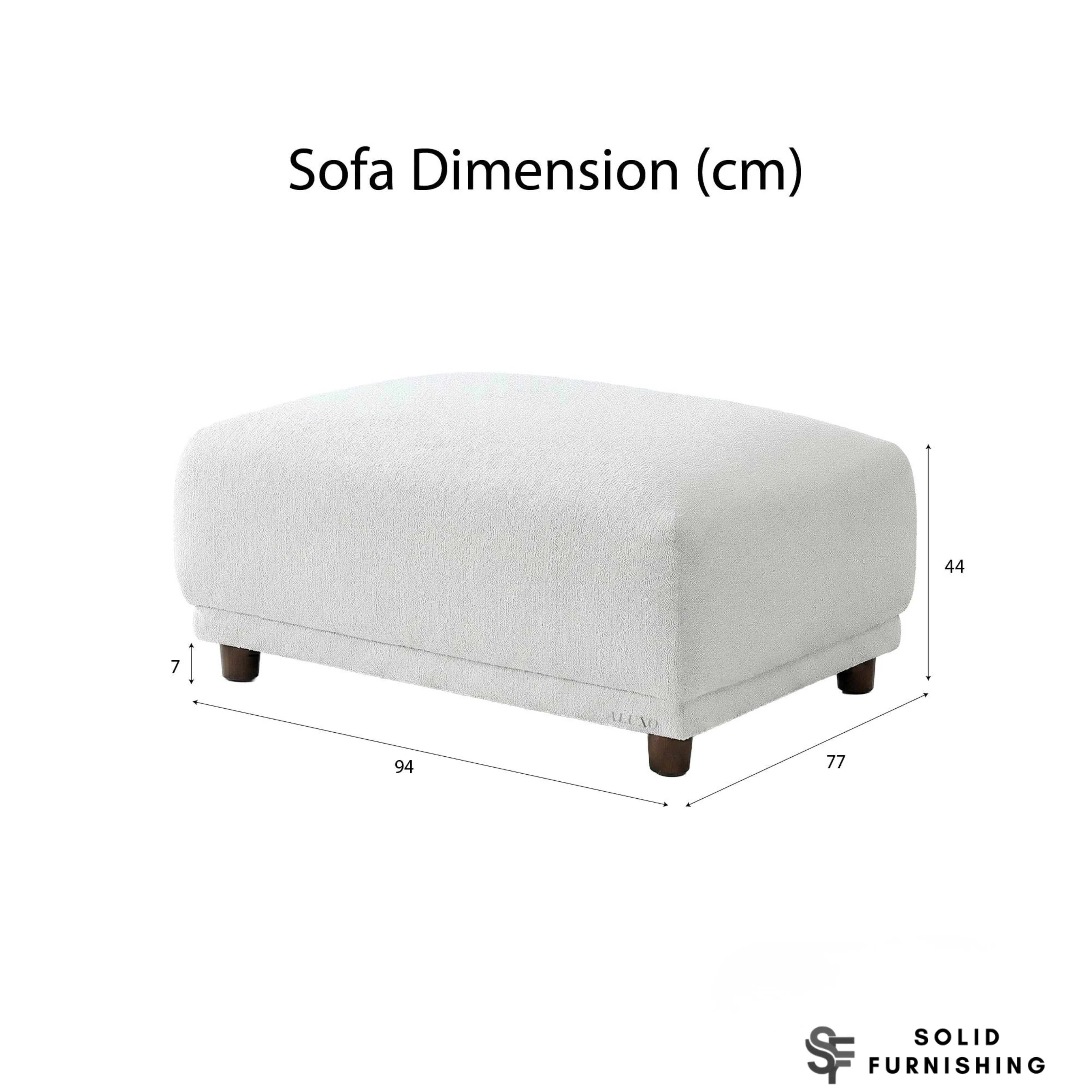 Lottie Modular Corner Sofa – Polar Bouclé Fabric 5 Seater Sofa | Customisable Layout