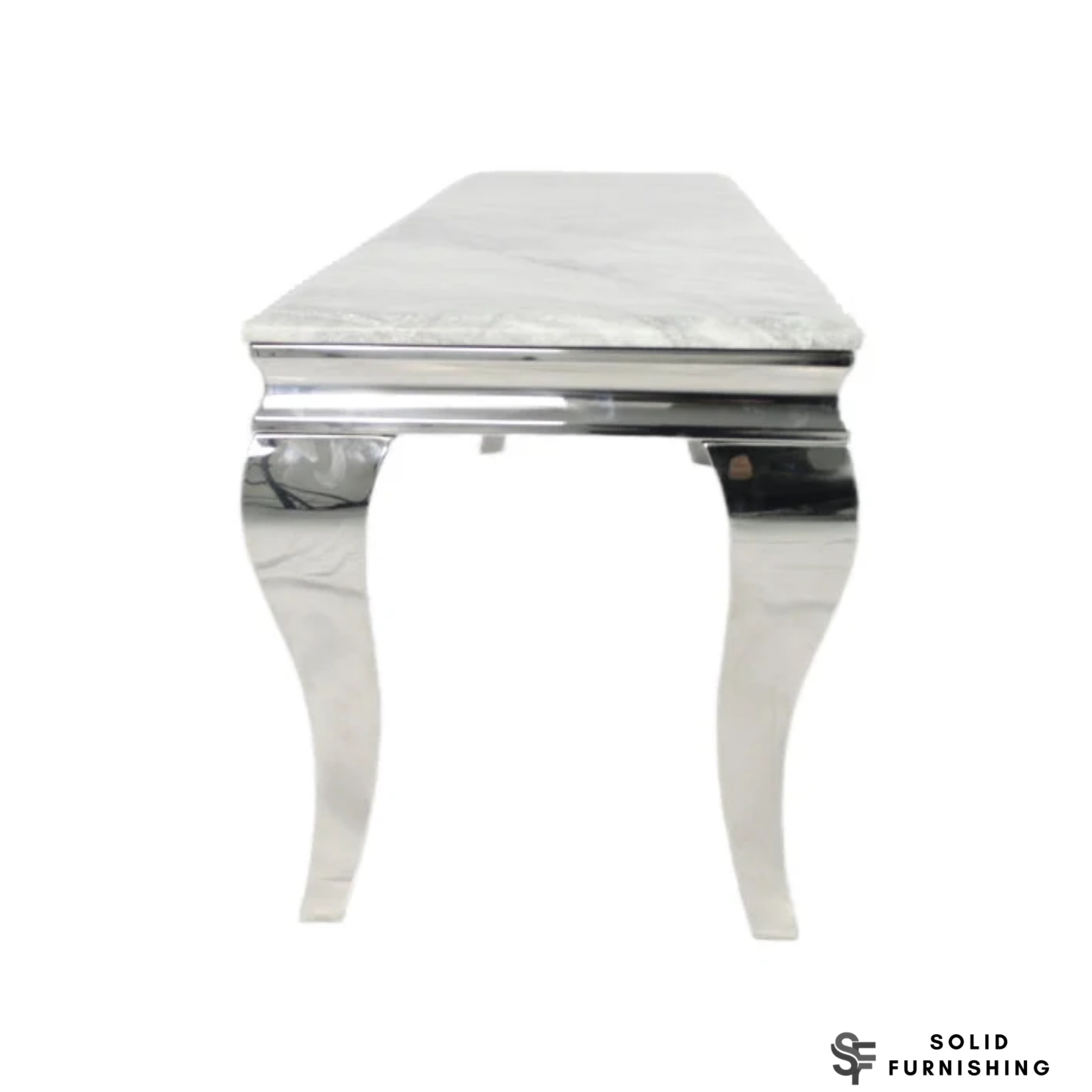 Louis Chrome Console Table – Hallway Table With Marble & Ceramic Top Options