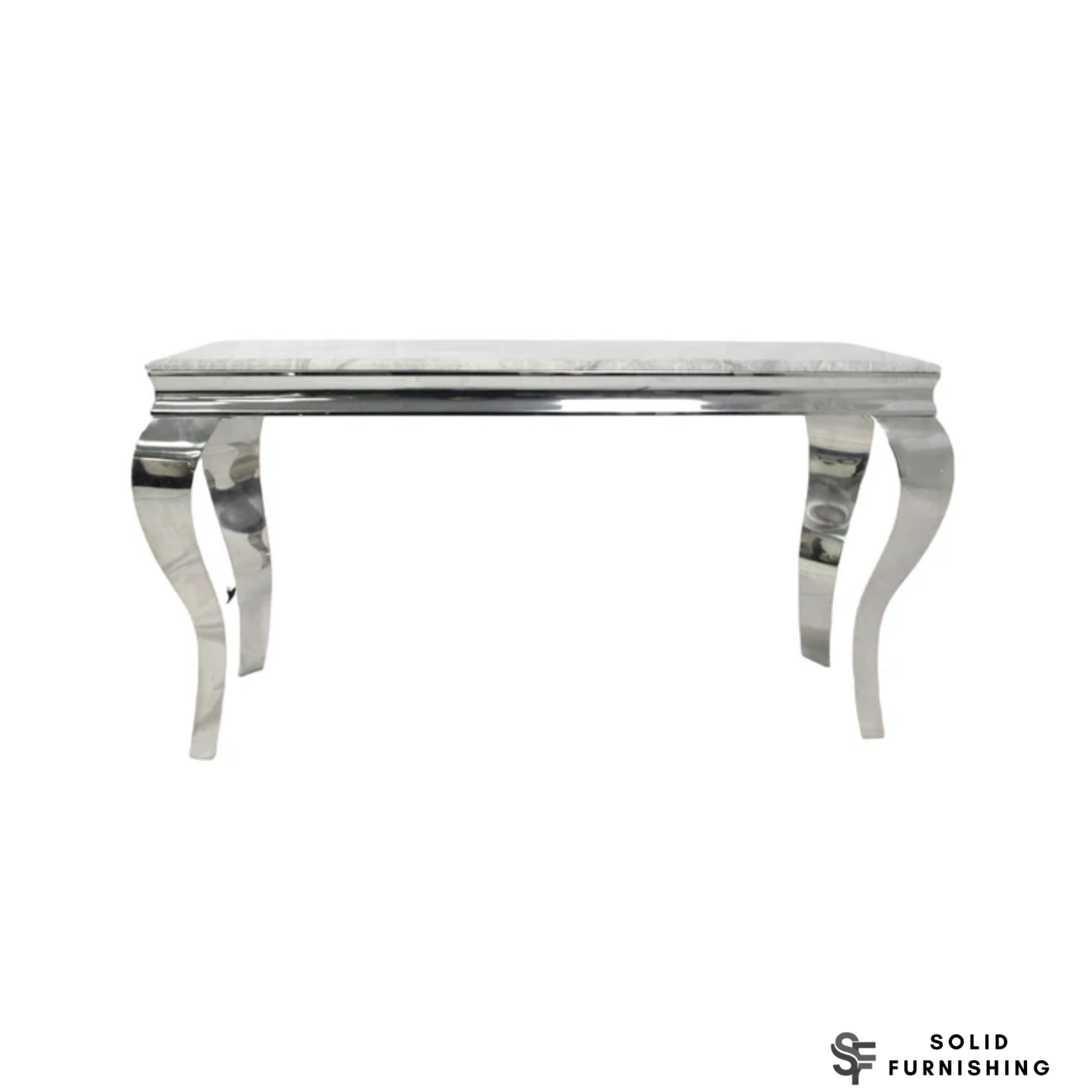 Louis Chrome Console Table – Hallway Table With Marble & Ceramic Top Options