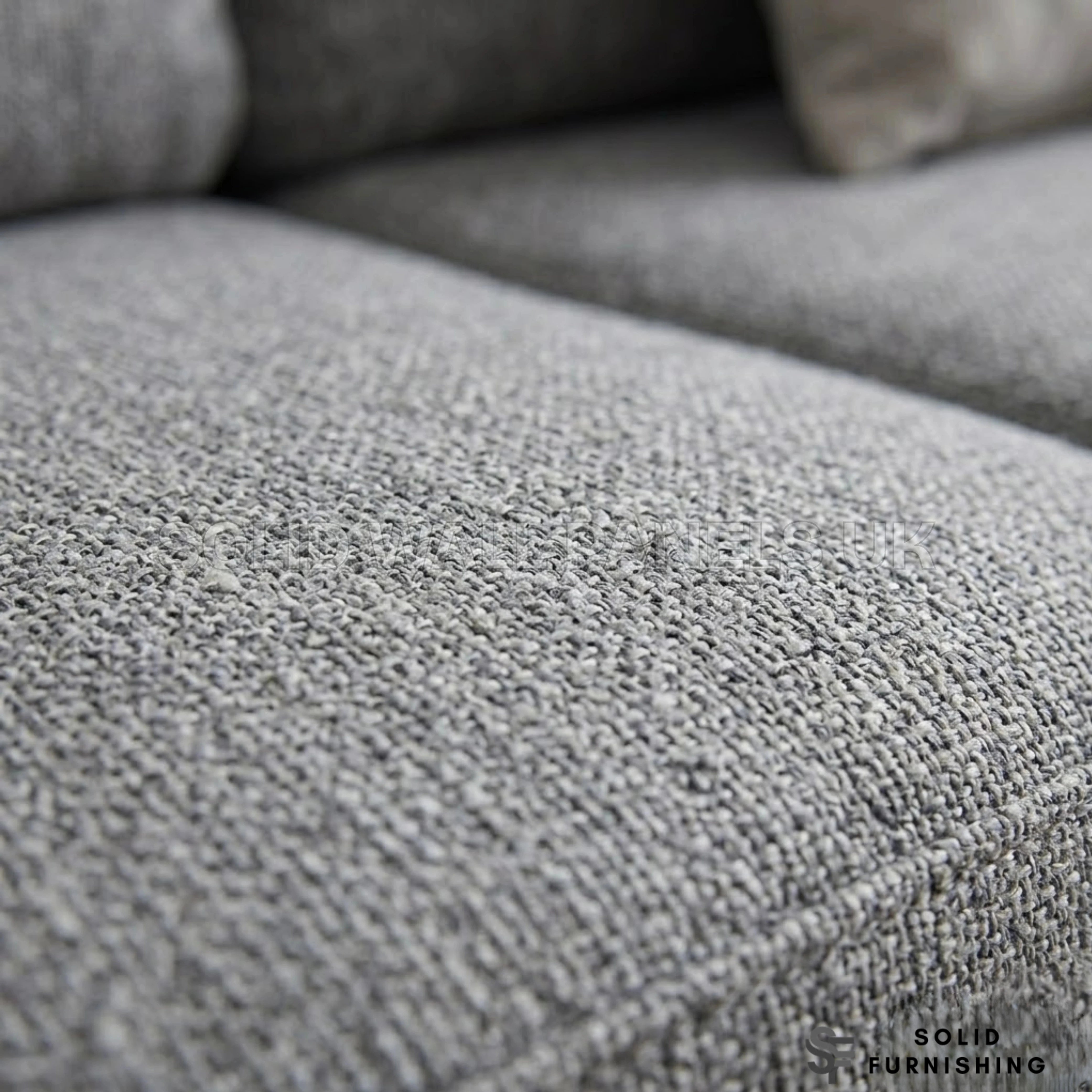 Lucy Grey Fabric Sofa Set – Compact 3 & 2 Seater Sofas UK | Soft Fabric Modern Design