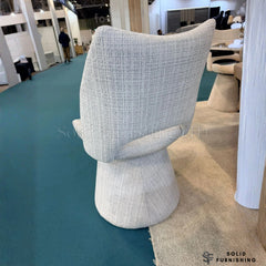 Maryland Fabric 360 Swivel Dining Chairs – Beige or Grey (Set of 2)