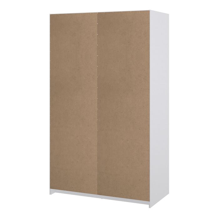 Naia High Gloss White 2 Door Wardrobe – 3 Drawer Bedroom Storage Wardrobe