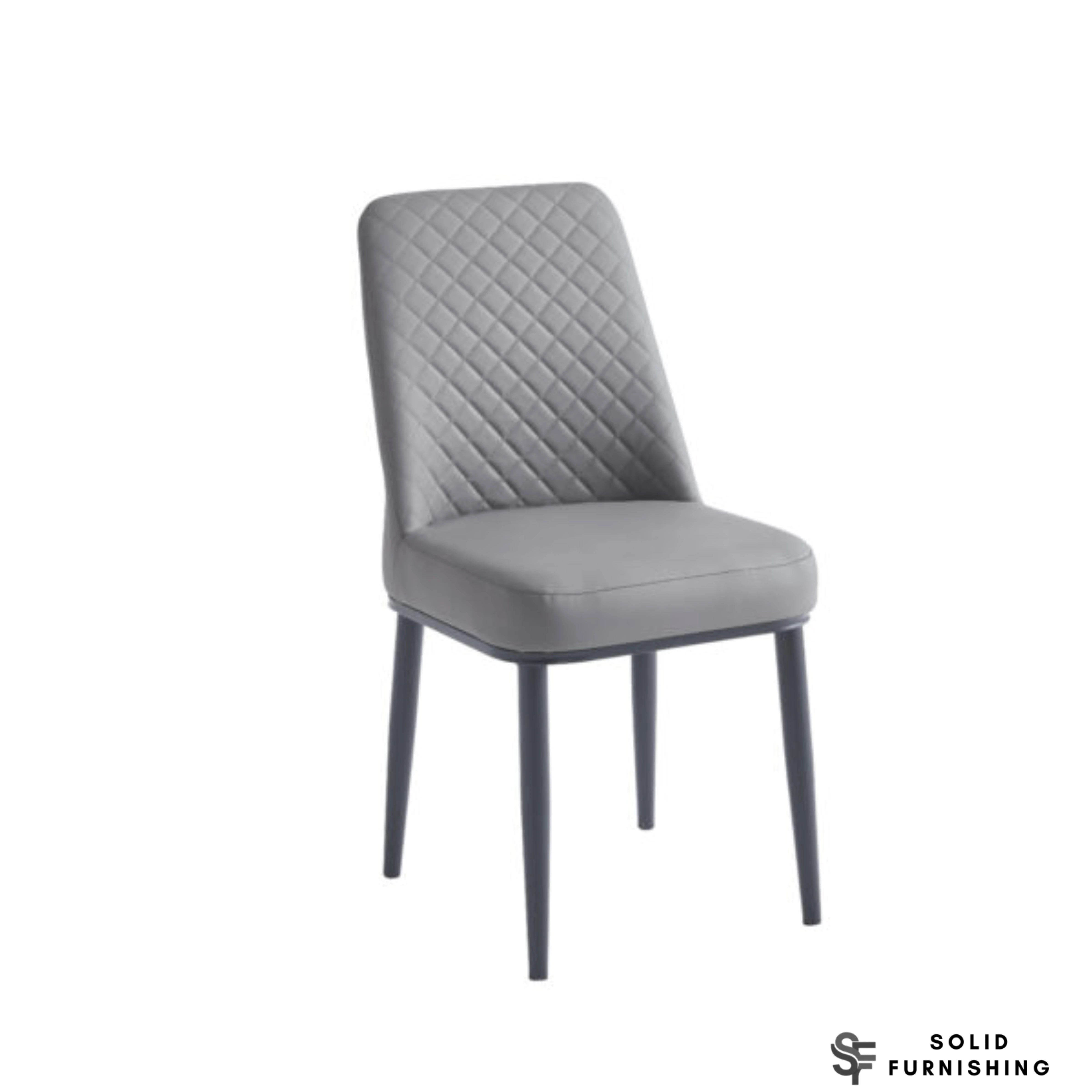 Oxford PU Leather Dining Chairs – White, Black or Grey (Set of 4)