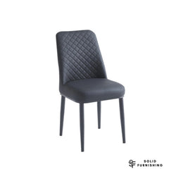 Oxford PU Leather Dining Chairs – White, Black or Grey (Set of 4)