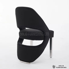 Santorini Silver Frame Dining Chairs – Black, Cream or Grey Upholstered Chairs (Set of 2)