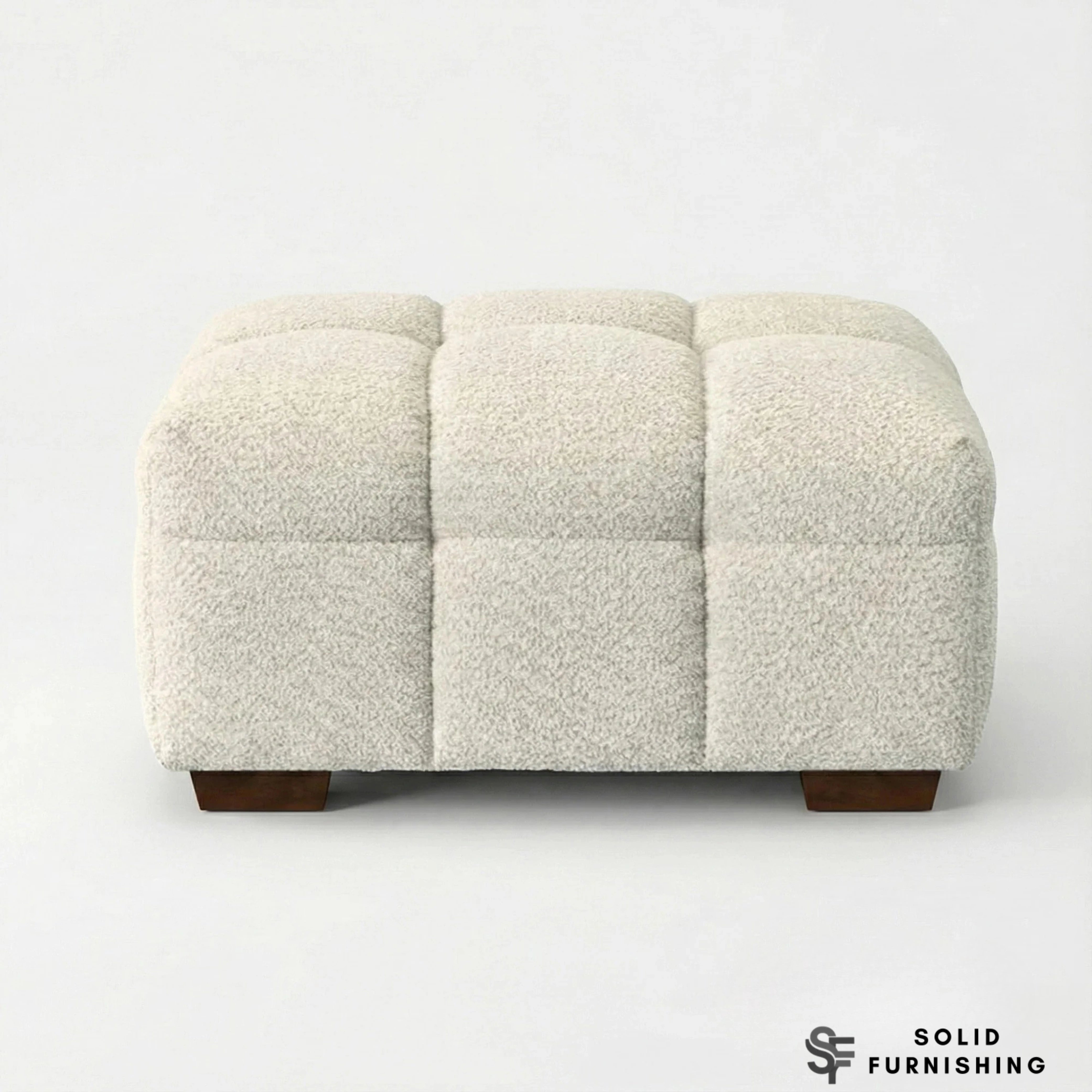 Tribeca Bubble Bouclé Sofa Set – Oatmeal Beige 3 Seater, 4 Seater, Armchair & Footstool