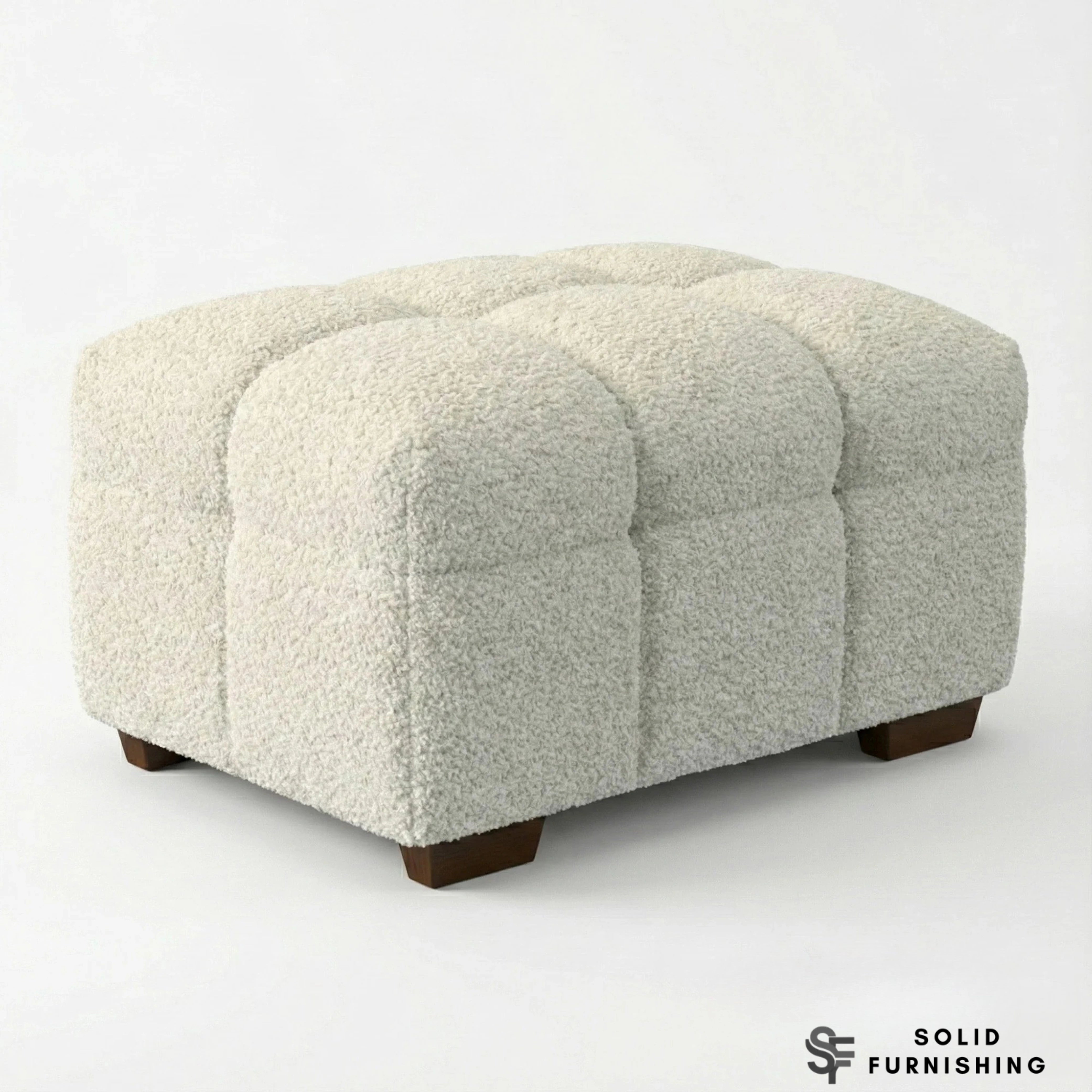 Tribeca Bubble Bouclé Sofa Set – Oatmeal Beige 3 Seater, 4 Seater, Armchair & Footstool