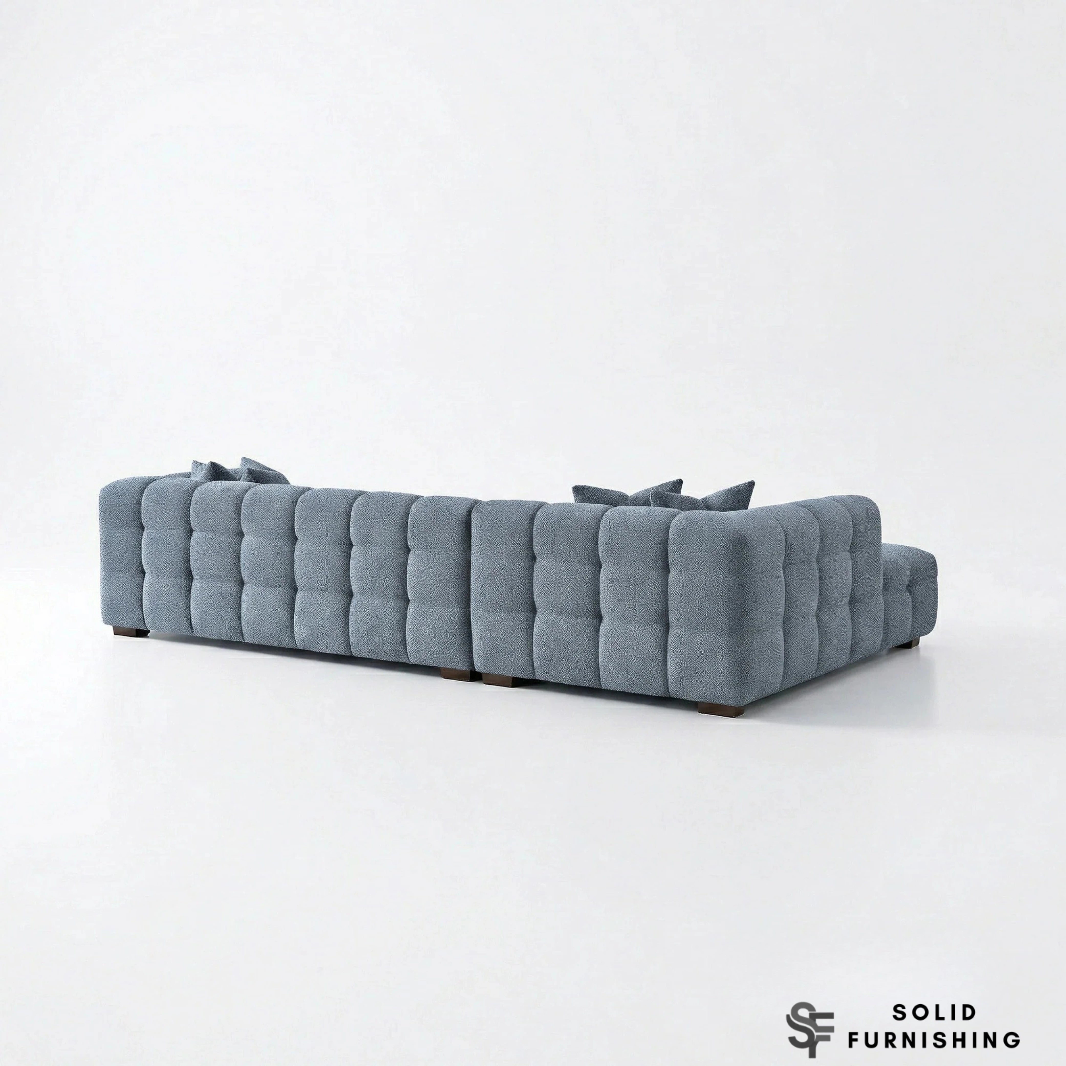 Tribeca Bubble Iron Grey Bouclé Corner Sofa | Right Hand / Left Hand Facing