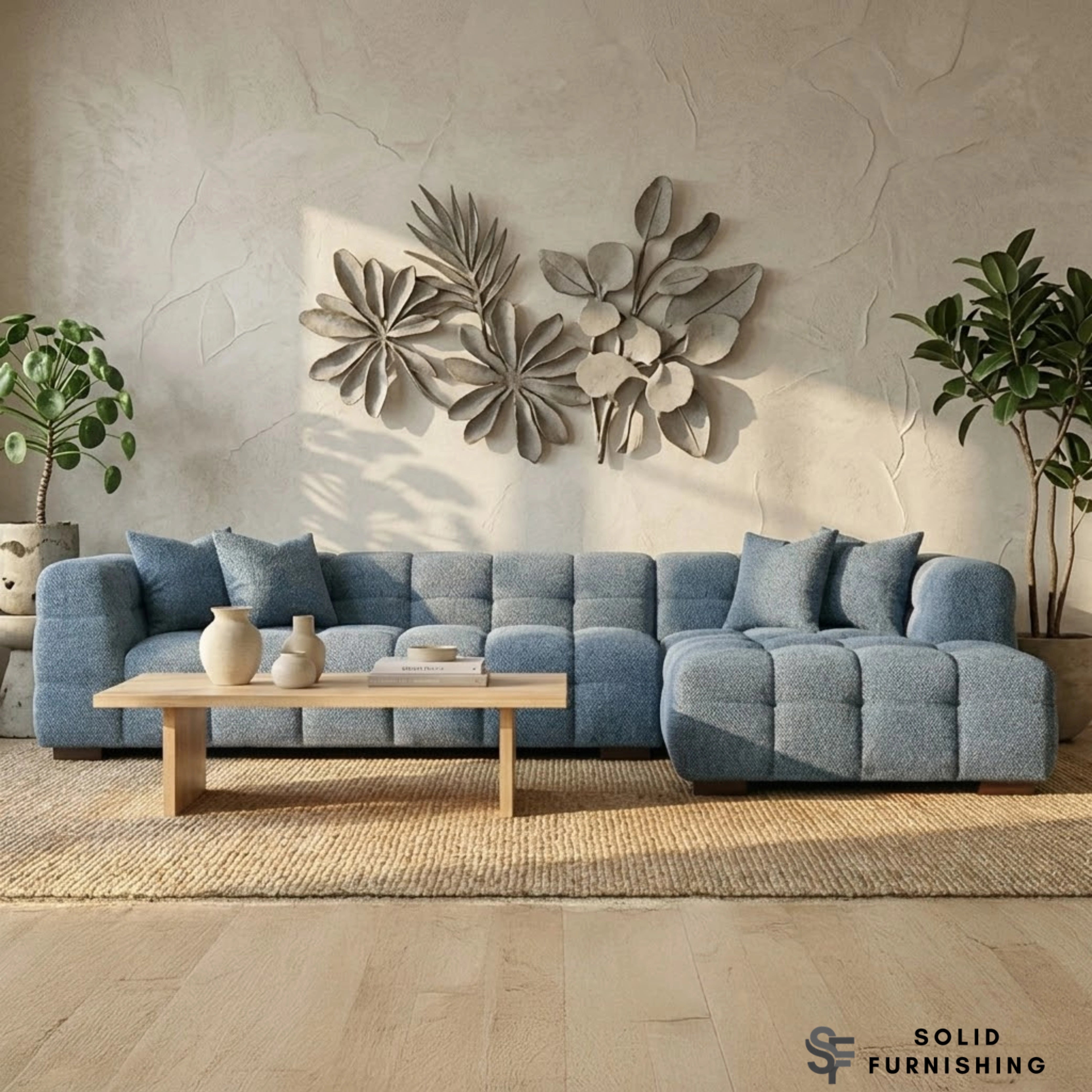 Tribeca Bubble Iron Grey Bouclé Corner Sofa | Right Hand / Left Hand Facing