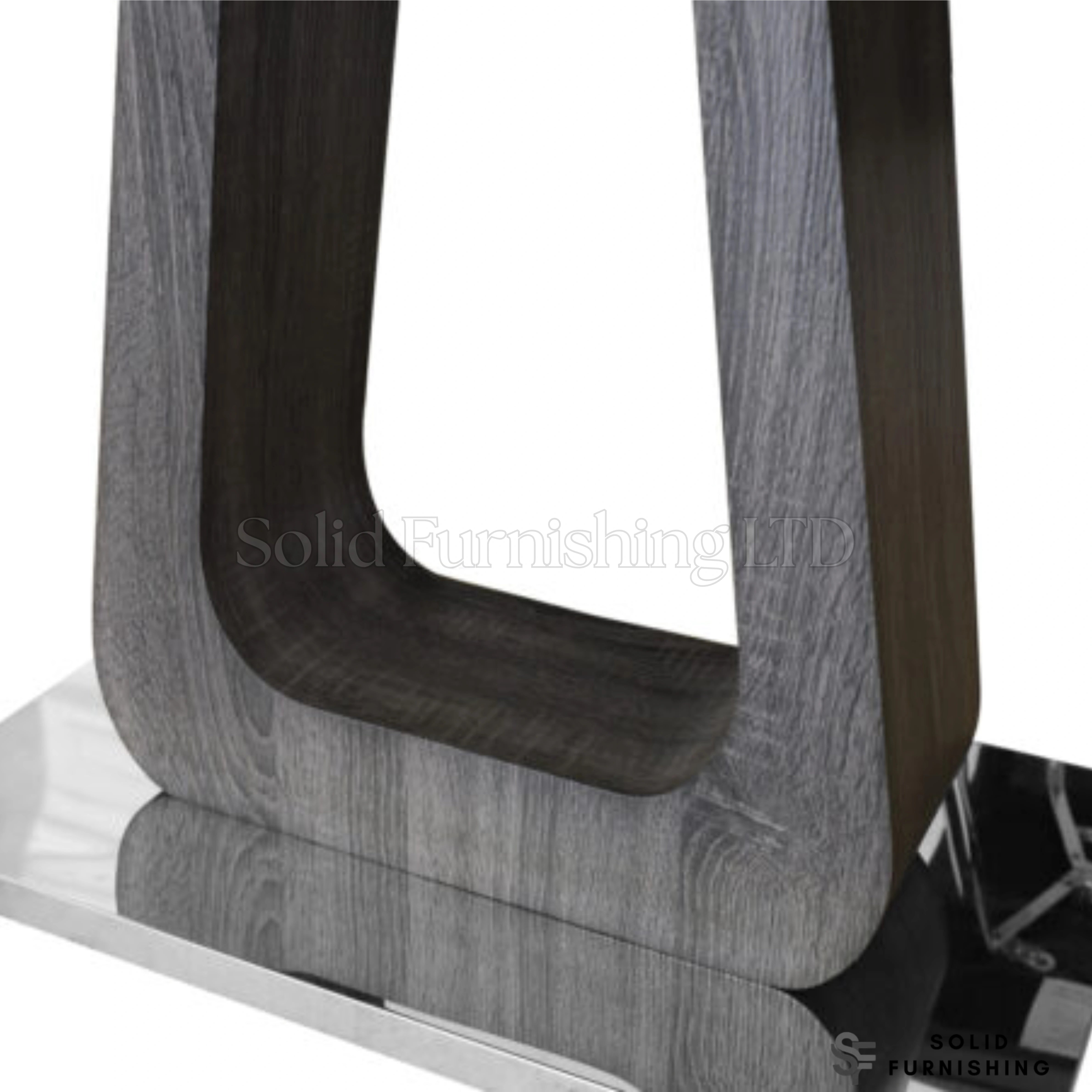Zermatt Grey Ceramic Console Table – Modern Hallway Table
